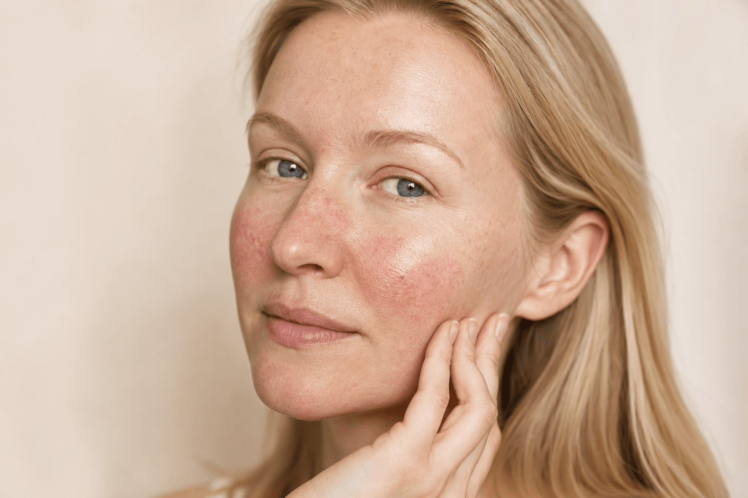 Rosacea skincare routine: a calm morning and evening plan - example skin
