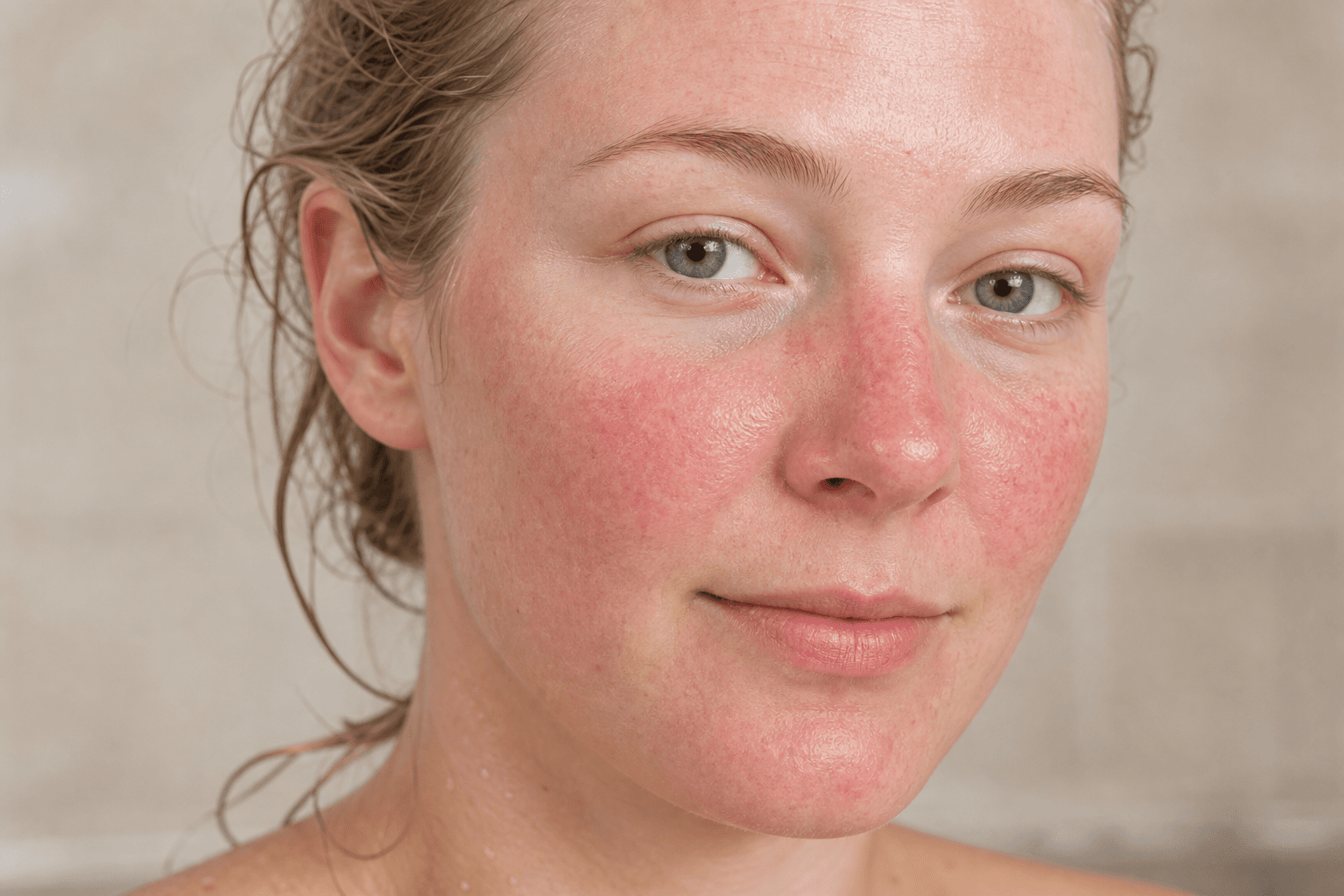 Red face after shower: why it happens and how to calm it - example skin