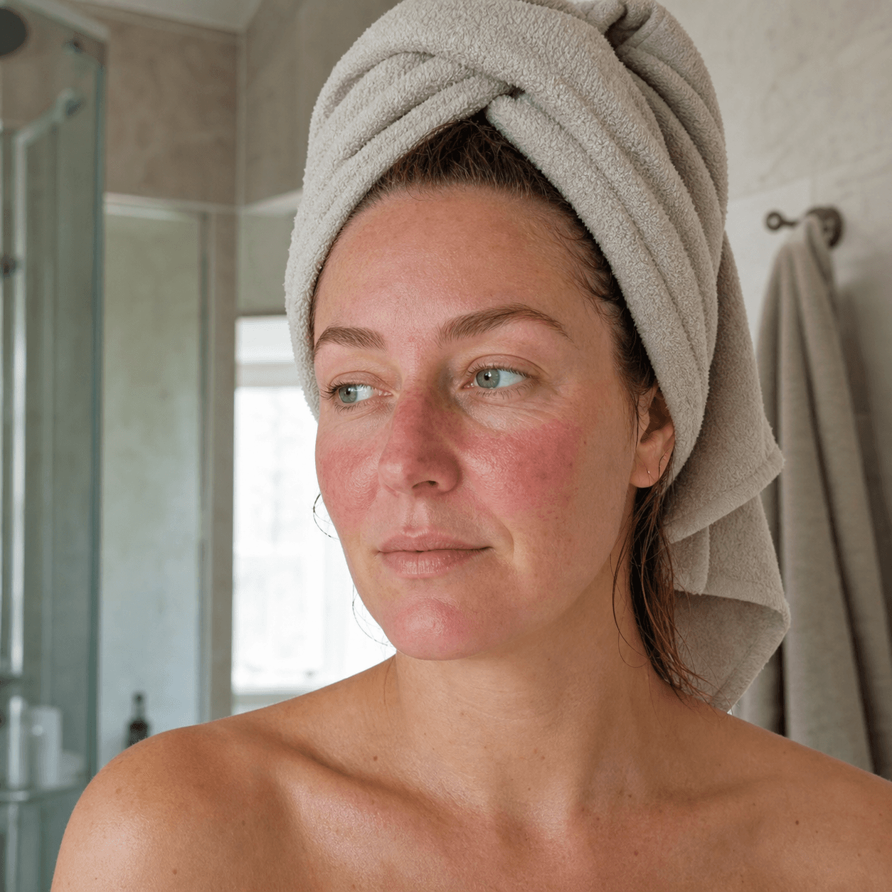 Rosacea e docce calde: lavarsi senza accendere la reazione
