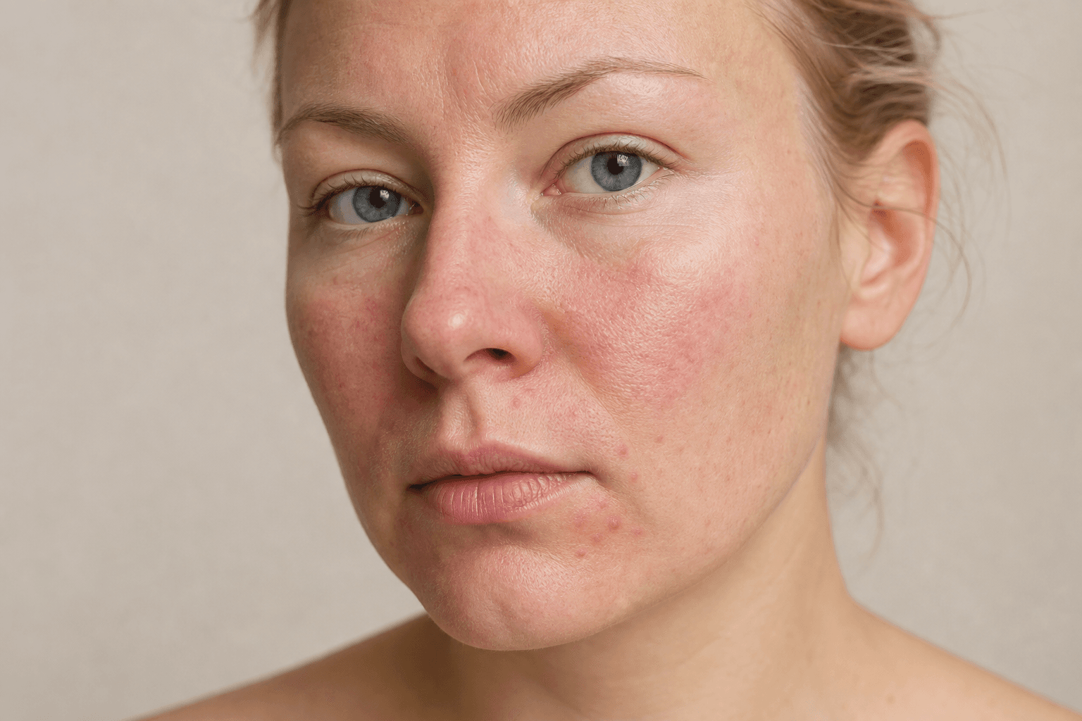 Rosacea vs perioral dermatitis: how to tell the difference - example skin