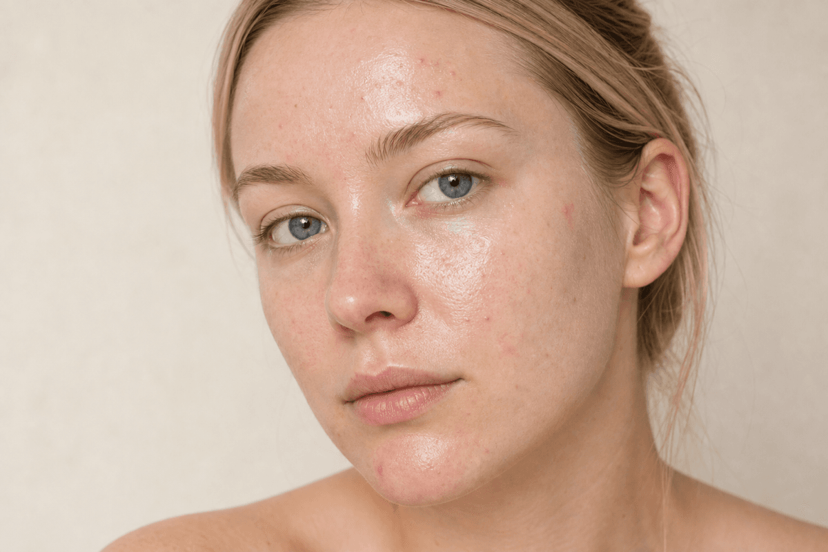Why do I break out after sunscreen? - example skin